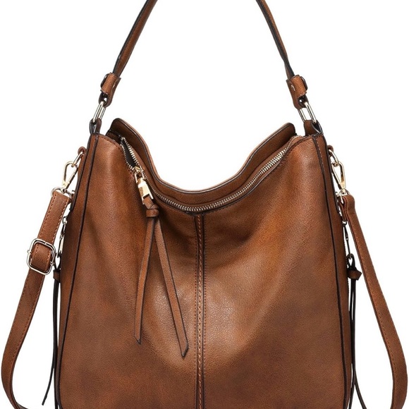 Realer Handbags - 🆕 Elegant Brown Women's Bag Large-15.2 inch